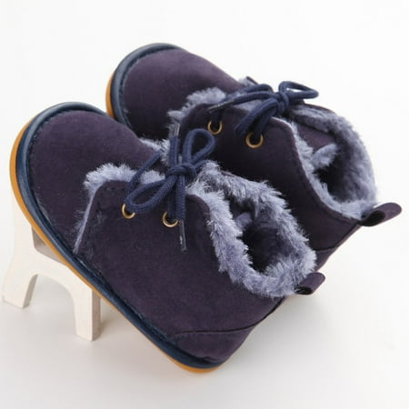 

OUTAD Baby Boots For Warren Sina Sneaker Foot Soles Thickening Boots deep blue