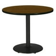 thumbnail image 3 of KFI Studios Mode 2.5' x Round' Dining Table, Natural, Silver Base, 3 of 3