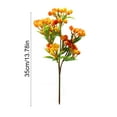 thumbnail image 3 of Lilgiuy Artificial Berry Stems for Christmas Tree Ornaments, Orange Picks and Sprays Artificial Branches Xmas Tree Filler Holiday Wreath Garland Decorations Home Decor 13.78in, 3 of 6