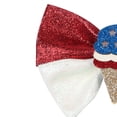 thumbnail image 6 of Zanarzt Girls Hair Bows Childrens Independence Day Bow Hair Girls USA 250th Anniversary Hair Bow Clips White,3-12 Years, 6 of 6