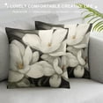 thumbnail image 3 of Fenyluxe Magnolia Pillow Covers Short Plush for Couch Sofa Indoor Outdoor Home Decor 1PC 12x12in, 3 of 5