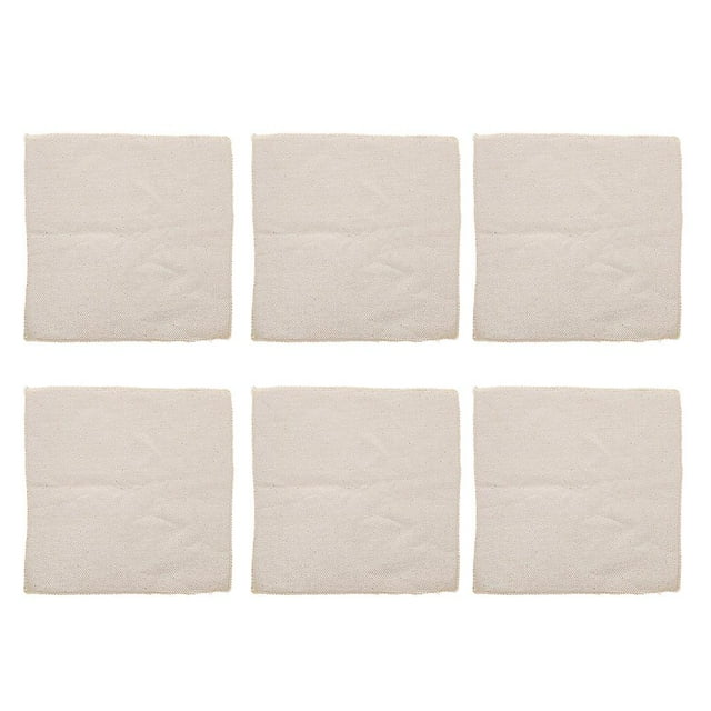 Lot de 6 tissus de broderie en laine grossière, 28 x 28 cm, pour feutrage à l'aiguille, accessoires de tricot et de bricolage