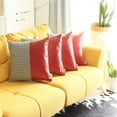 thumbnail image 1 of homeroots Décor 392646 Ensemble de 4 Couvertures d'Oreiller en Simili Cuir Rouge, 1 of 1