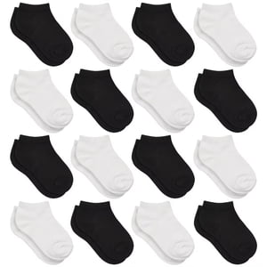 SKIBEAUT Kids Low-Cut No-Show Socks, 16-Pack