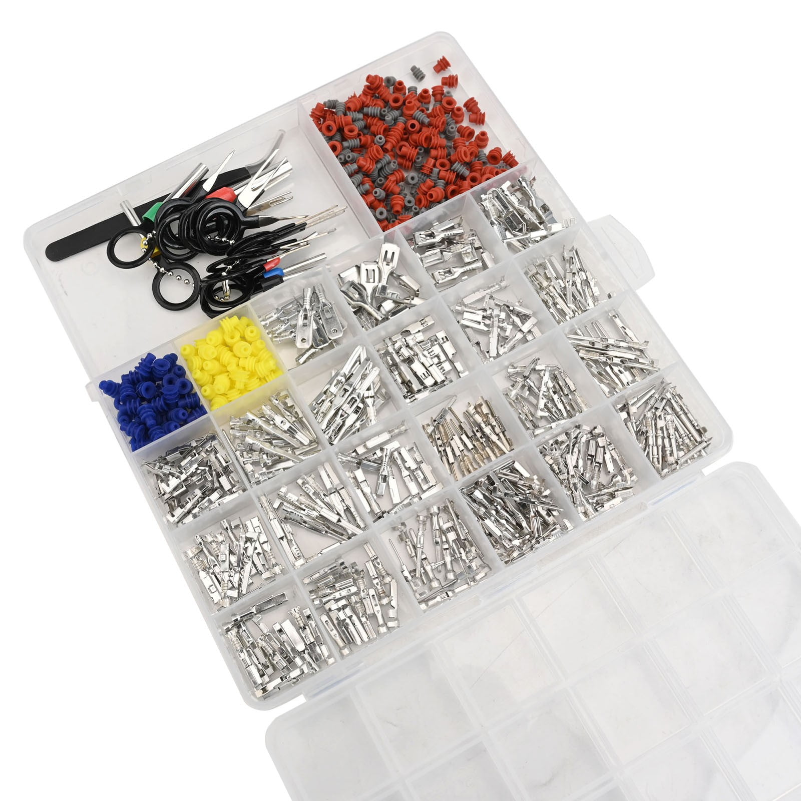 660Pc Pin Connector Car Electrical Wire Terminal 1/1.5/1.8/2.2/2.8/3.5/4.8/6.3