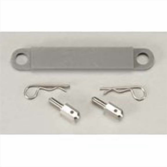 3727A Batt Hold-Down Plate w/Mtl Posts/Bdy Clips Grey(2