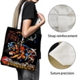 thumbnail image 3 of Thundercats Bolso de tela con estampado de lienzo para mujer, bolsa de compras reutilizable y estética, con cremallera interior, regalo para mujer,38*45cm., 3 of 6