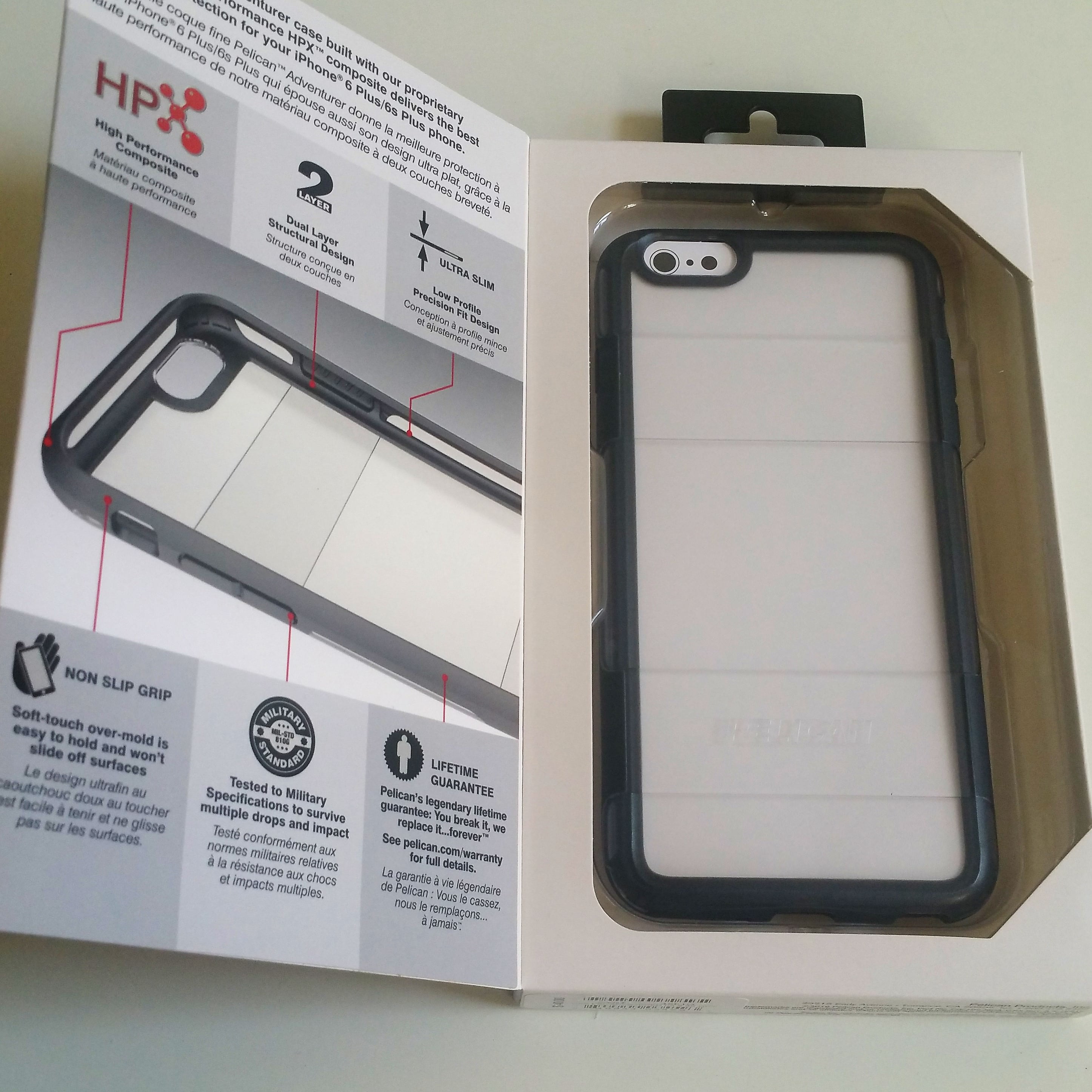 Pelican Adventurer Case for Apple iPhone 6 Plus 6s Plus Gray Clear -  Walmart.com