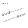 thumbnail image 4 of Uxcell 3.2mm Diameter 12mm  Length 304 Stainless Steel Blind Rivets 100 Pack, 4 of 4