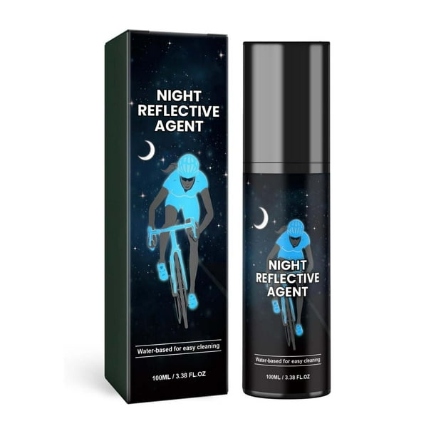 pstuiky Pintura reflectante en aerosol para exteriores, señalización reflectante para ciclismo nocturno, 100 ml
