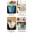 thumbnail image 2 of Guardoinrt Flowers Shape Kitchen Cabinet Door Hanging Trash Waste Storage Tools Can Collection Basket Garbage Bin Container Green, 2 of 9