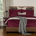 thumbnail image 3 of SIScovers Mixology Padma 7 Piece Bedcap Comforter Set Wine King 7 Piece Mid-Century Modern, 3 of 5