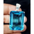 thumbnail image 5 of 105 Ct Blue Topaz 925 Sterling Silver Pendant Loose Gemstone, 5 of 5