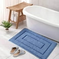 thumbnail image 3 of mfyjkho Alfombrilla de ducha para baño de color liso, fibra ultrafina, lavable a máquina, absorbente, de secado rápido, con base antideslizante, 1 unidad, 3 of 4