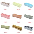 thumbnail image 4 of Diseño fresco Cajón de plástico Organizador Corbata Sujetador Calcetines Contenedor de almacenamiento Divisor multipropósito Cajas de Almacenamiento y organización del hogar albaricoque 6*26.5*8 cm Yuarrent HA0024-08B, 4 of 6