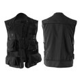 thumbnail image 1 of Chaleco multibolsillos para exteriores, chaqueta de secado rápido para fotografía de pesca con mosca para viajeros (negro, XL), 1 of 8