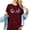 Brick Red, variant on Going Out Tops for Women, Loose Fit Shell Boob Printed Boho Summer Graphic Tees for Women T Shirts Short Sleeve Vacation Outfits Womens Tshirts Brick Red, L