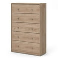 thumbnail image 5 of Pemberly Row 4-Piece Contemporary Wood Bedroom Set, Oak, 5 of 31