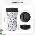 thumbnail image 3 of Hirioo Lavender Bicycle for Coffee Travel Mug Insulated Coffee Mug with Lid, 3 of 8