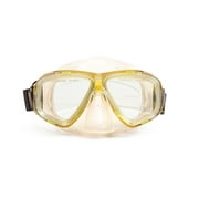 Pool Master Pro Goggle Mask Swimming Pool Accessory for Teen/ Adults 5.5" - Yellow/Clear