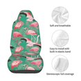 thumbnail image 5 of Balery Tropical Flamingo Pattern Car Seat Cover - Soft & Breathable Front Premium Covers with Non-Slip Protector Fits Most Automotive, Vans, SUVs, Trucks - 1 Unit, 5 of 5