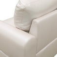 thumbnail image 5 of Pearl White Faux Leather Living Room Sofa Set, 5 of 7