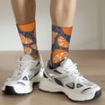 thumbnail image 6 of Hirioo Various Oranges Pattern Adult Middle Tube Socks Breathable Sock Non-Pilling,Contrasting Color Design, 6 of 6