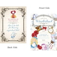 thumbnail image 3 of Alice , Join Us In Wonderland Invitation with Envelopes Tea Parties (24pc Set), 3 of 6