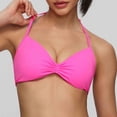 thumbnail image 6 of hoksml Halter Neck Ruched Bra for Women Wireless Comfort Bralette with Adjustable Straps, 6 of 9