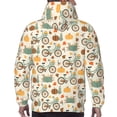 thumbnail image 7 of Goofa Bicycle And Pumpkins for Men's Hooded Sweatshirt - Lightweight Pullover Hoodie with Kangaroo Pocket, Perfect for Everyday Wear-Small, 7 of 7