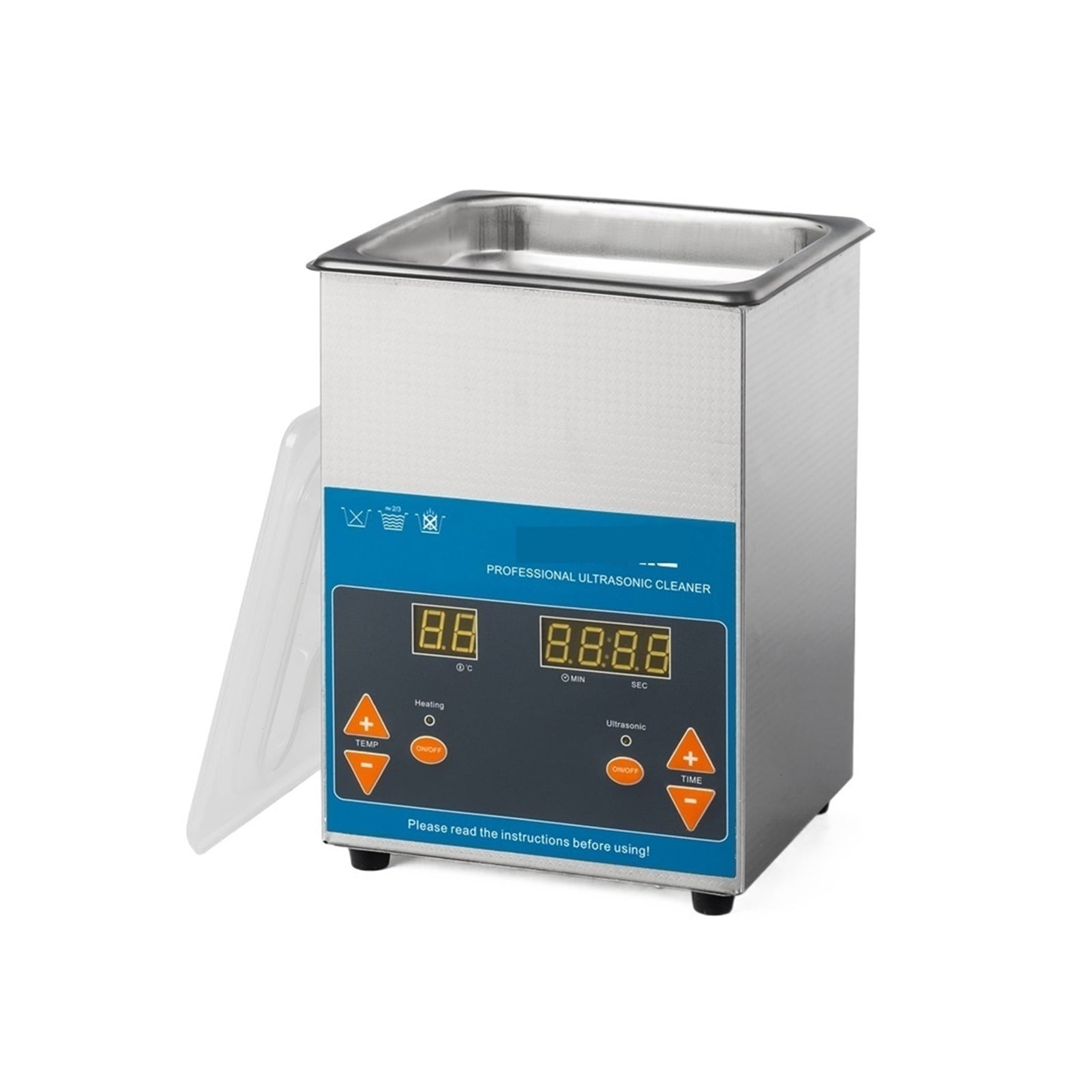 Ultrasonic Cleaner 2L 50W With Digital Display Heating Basket Ultrasonic Bath Cleaning Tool ,Strong Cleaning