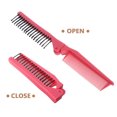 thumbnail image 3 of Raindrops Peine Plegable Compacto Rosado Para Viaje Con Protector Y Suaves, 3 of 7