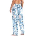 thumbnail image 3 of FORMRS Mens Pajama Pants with Pockets Cotton Sleepwear Lounge Bottoms Sizes S-2XL, Floral Easter Rabbits, 3 of 7