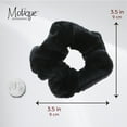 thumbnail image 5 of Velvet Solid Scrunchies - Set of 2-Black, 5 of 5