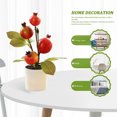 thumbnail image 3 of Plantas en maceta artificiales creativas de la planta verde de simulación de la decoración del hogar de los bonsais de la fruta, 3 of 5