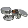 thumbnail image 2 of Spice Container - Masala Dabba - 7 Compartments, masala box,steel masala dabba,Spice container box,stainless steel spice box indian masala dabba with 7 spice containers with size 8 X 8 inches, 2 of 6