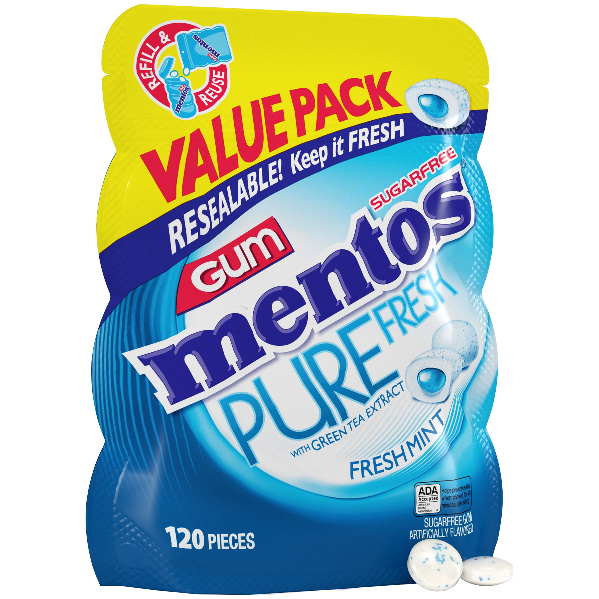 Achat / Vente Mentos Chewing-gum tropical pure fresh sans sucres, 100g