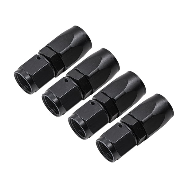Speravity 4 Uds. Extremo de manguera giratorio negro pequeño de aleación de aluminio accesorio de tubería accesorio de coche trabajo de Vehículos, repuestos y accesorios Mis Speravity VI018889-00B