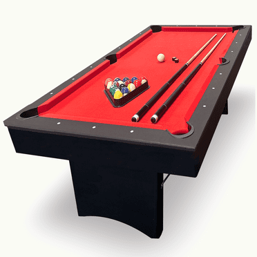 Freetime Fun 6 FT Deluxe Portable Pool Table with Billiard Tables Accessories - RB2014
