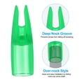 thumbnail image 3 of Uxcell 8mm Archery Arrows Nocks Plastic Glue On Arrow Nock Replacement Green 60 Pcs, 3 of 5
