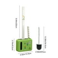 thumbnail image 3 of AuroraX Cute Toilet Brush & Crevice Brush Holder Set with Handle,Tpr Soft Bristle Green Bathroom Toilet Brush and Caddy with Vented Holder Compact Bowl Cleaning Brush for Deeply Cleaning, 3 of 6
