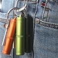 thumbnail image 3 of Pill Storage Case Vibrant Color Rust-proof Good Sealing Effect Waterproof Easy to Carry Store Pills Aluminum Alloy Keychain Tablet Pill Container Storage Organizer Case for Travel, 3 of 7