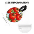 thumbnail image 5 of tomato 2pcs PU Leather Round Bag Tags Suitcase Handbag Tags with Privacy Cover and Name ID Tag for Travel Luggage, Handbags, Backpacks, School Bags, 5 of 6