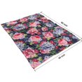 thumbnail image 4 of Pioneer Flower Floral Print Pattern Blanket,Comfortable Soft Flannel Throw Blanket,All Season,Warm Lightweight Blankets for Sofa Bed Couch Living Room Chair,60"x80", 4 of 4