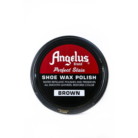 Angelus Bran Leather Shoe Carnauba Wax Polish High Gloss Army Shine 3 (Best Dark Brown Shoe Polish)