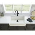 thumbnail image 6 of Kohler 6546-7 33 in. Undermount Single Bowl Farmhouse Kitchen Sink - Black, 6 of 7