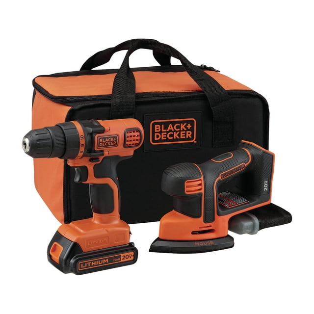 Taladro/Destornillador + Lijadora 20V BLACK+DECKER LD120SBB3