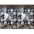 thumbnail image 4 of Set Of 4 Western Screw Back Concho German Silver 1.5 Inch Square Hilason, 4 of 4