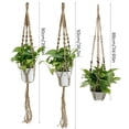 thumbnail image 3 of Plant Hangers Cotton Hanging Planter Basket with Hooks Handmade Rope Plant, 3 of 7
