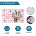thumbnail image 6 of Easter Bunny Placemats Set of 8, Cute Rabbits Spring Daisy Flowers Pink Plaid Placemats for Dining Table, Place Mats for Kitchen Tabletop, Waterproof Wipeable Dining Table Mats Set, 6 of 9
